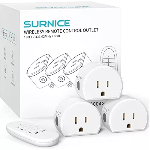 Sonsonai Wireless Remote Control Outlet Plug, Light Switch Kit