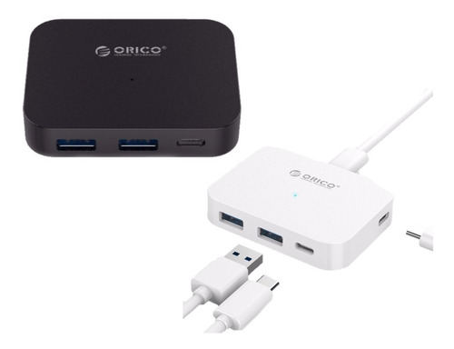 Hub Usb C 2 Puertos Usb 3.0 + 3 Usb C Macbook Hp Orico 