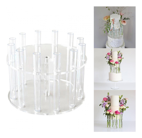 Soporte Acrílico Transparente Para Pastel, Soporte Para