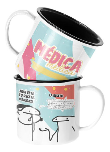 Taza Enlozada Lechera Medica Regalo Medica Profesion