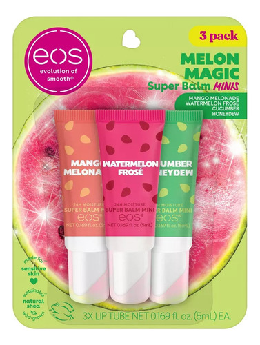 Bálsamo Labial Eos Super Balm Minis 3pack 5ml