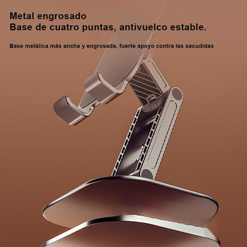 Soporte Escritorio Para Celular Ajustable Giratorio 360 Base