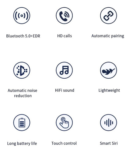 Imagen 2 de 8 de Audifonos Bluetooth 5.0 Manos Libres Touch Fralugio Sound Hd
