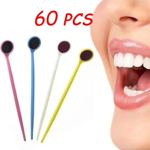 Espejo Dental Clínico (espejo De Dentista), 60 Unidades