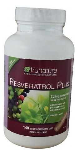 Resveratrol Trunature (resveratrol trans) 250 mg - 140 cápsulas