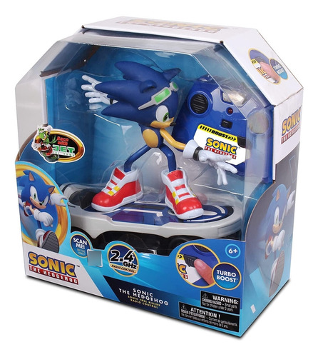 Sonic The Hedgehog Patineta A Control Remoto Rc Free Riders