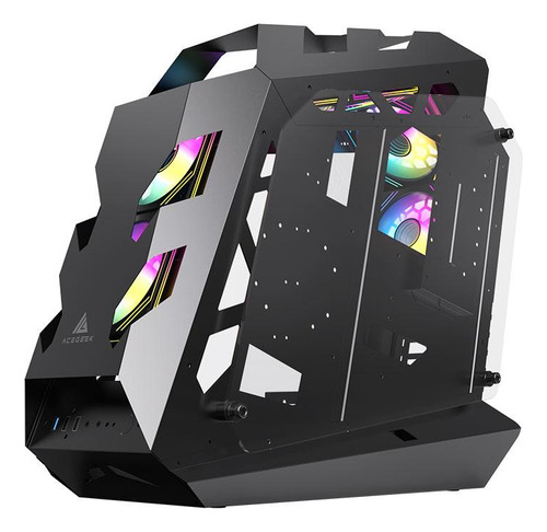 Gabinete Gamer Acegeek Vortex, Mid-tower, Lateral De Vidro