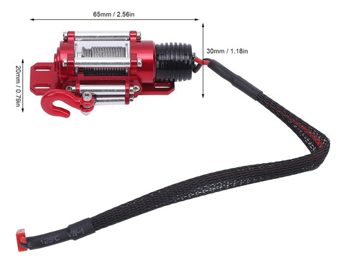 Control Remoto Rc Metal Winch Para Maqueta De Vehículo A Esc