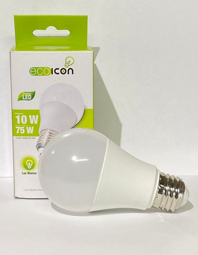 20 Piezas De Foco Led De 10 Watts A19 Luz Blanca 6500k