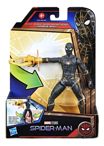 Spiderman Black Figura Pelicula 15 Cm De Lujo Hasbro 