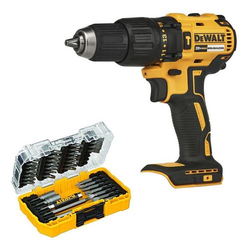 Furadeira Parafusadeira Dewalt Dcd7781b 20v Sem Bat + Bits