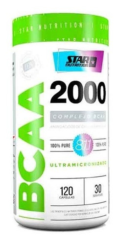 Bcaa 2000 Star Nutrition X 120 Capsulas Envios Gratis