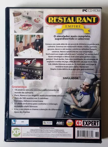 Pc Cd-rom Jogo Restaurante Empire - Cd Expert