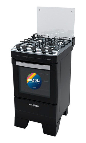 Cocina Supergas 4 H Enxuta Negra Con Termocupla Y Grill