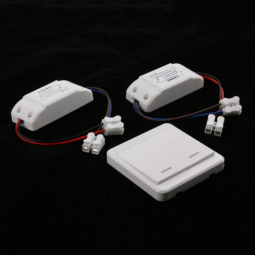 Interruptor Inalámbrico Rf De Doble Canal Ac85-260v