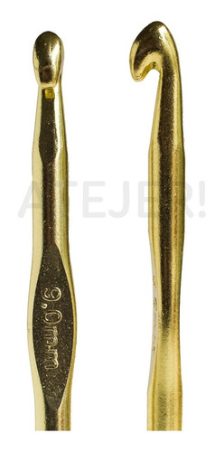 Imagen 2 de 5 de Agujas Crochet De Aluminio Marca Silver N° 7 Por Unidad