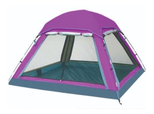 Carpa Automatica 4 Personas Camping Impermeable 2 En 1 Rc