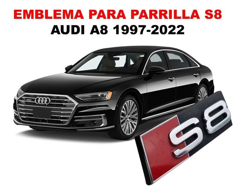 Emblema Para Parrilla S8 Audi A8 1997-2022