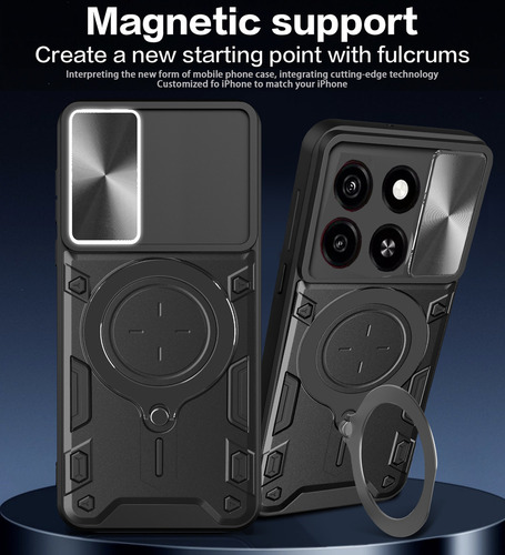;= /funda Para Zte Blade A55/a35 Carcasa Uso Rudo Anillo Soporte