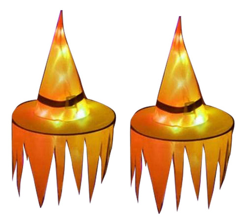 Luces Led Brillantes Para Halloween Con Forma De Sombrero De