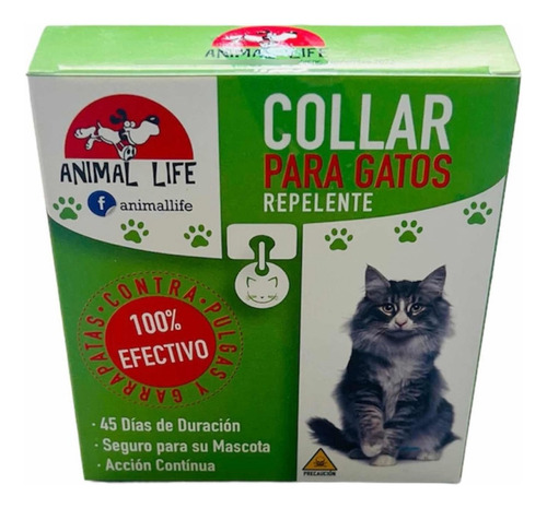 Collar Repelente Anti Pulgas Para Gatos Animal Life