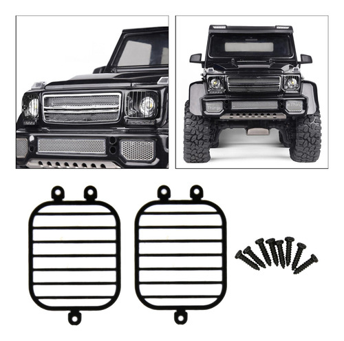 Protección De Pantalla De Lámpara De Metal Rc Para Trx4