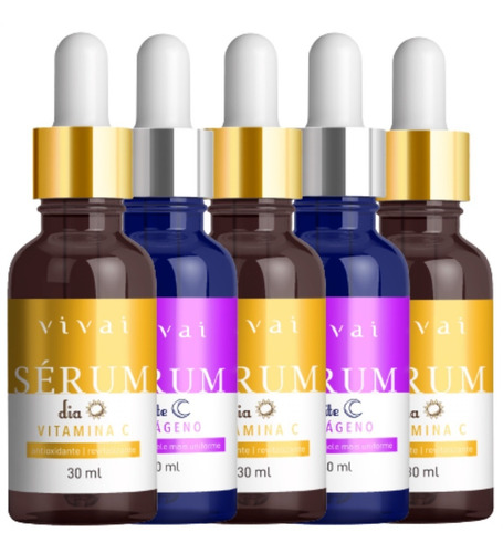 Imagem 7 de 10 de Sérum Facial Dia Vitamina C + Sérum Facial Noite Colágeno