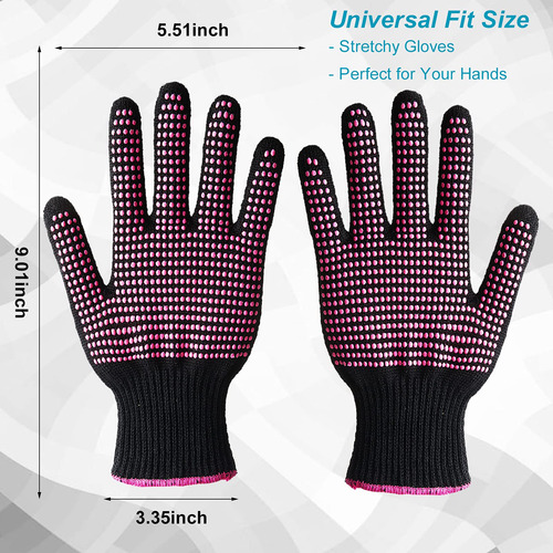 2 Guantes Resistentes Al Calor Con Golpes De Silicona Para