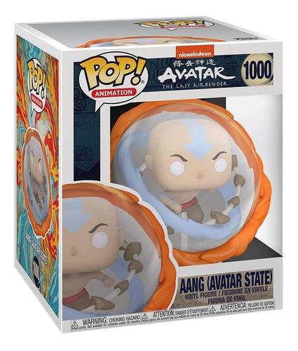 Funko Pop Deluxe Avatar Aang Elementos 1000- Maestro Aire