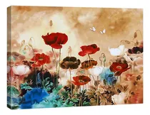Comprar Arte Wieco - Amapolas Floreciendo. Lienzo Extra Grande