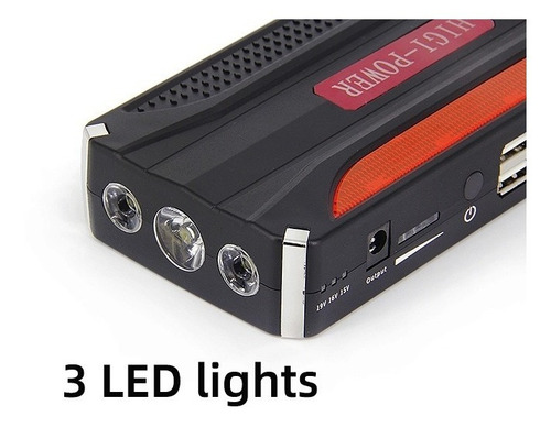 Imagen 6 de 8 de Arrancador De Autos - Cargador Notebook 12000mah Portatil
