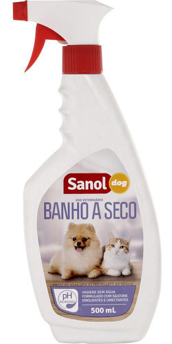 Banho A Seco Sanol Dog Para Cães E Gatos 500 Ml