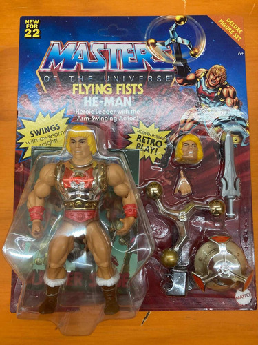 Flying Fists He-man Deluxe Masters Universe Mattel Origins