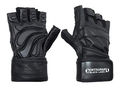 Contraband Black Label 5990 Premium Leather Wrist-lock Glove