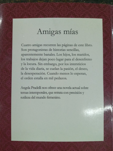 Imagen 2 de 3 de Amigas Mias * Angela Pradelli * Planeta *