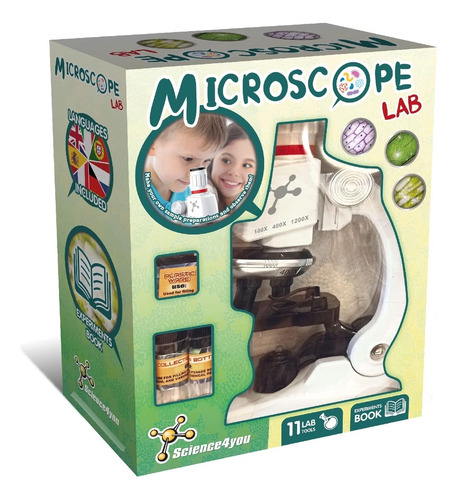 Science4you Microscope Lab - Kids´ Microscope Kit For