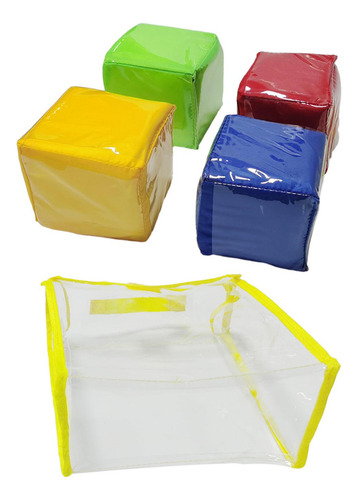 4x Cubos De Juego, Cubos De Enseñanza, Imágenes,