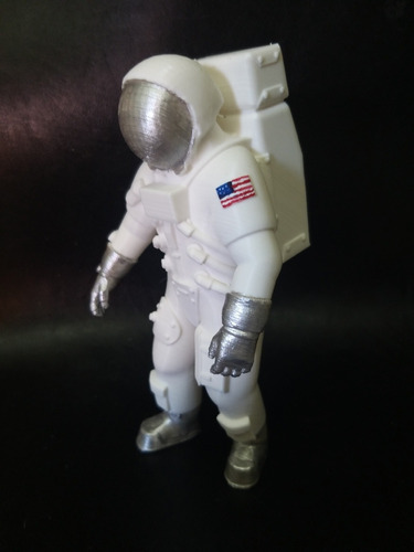 Astronauta 25cm Misión Apollo 11 Impreso En 3d - Recoleta3d