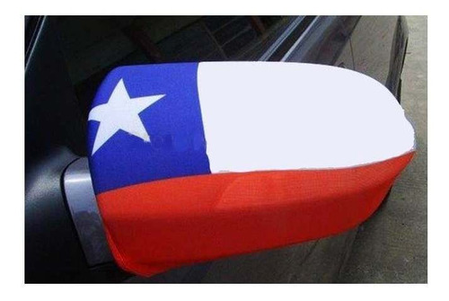 Imagen 2 de 2 de Bandera Chilena Capot Elasticadas, + 1 Par De Bandera Espejo