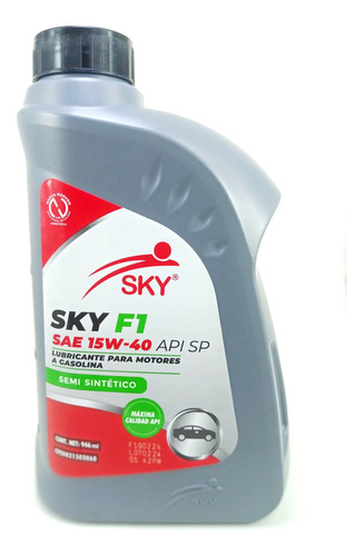 Aceite 15w40 Semi-sintetico Sky Api Sp