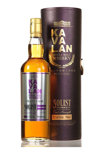 Kavalan Solist Peaty Cask Strenght Taiwan Con Estuche Lujo