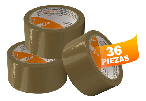 Cinta De Empaque Canela Fandeli 80112 48mmx50m 36pzs