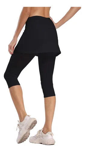 comprar Ibeauti Leggings Capri Para Mujer Falda Upf 50+ Yoga Tenis