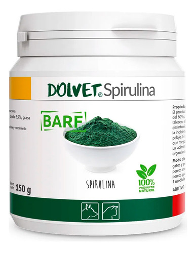 Suplemento Nutricional Dolfos Dolvet Spirulina 150g