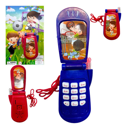 Celular Infantil Brinquedo Telefoninho Luz E Som Educativo