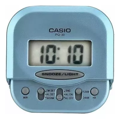 Casio PQ-10-2 Reloj despertador digital para viajero, color azul