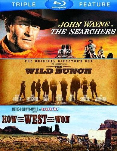 Blu-ray Wild Bunch + How The West Was Won + The Searchers