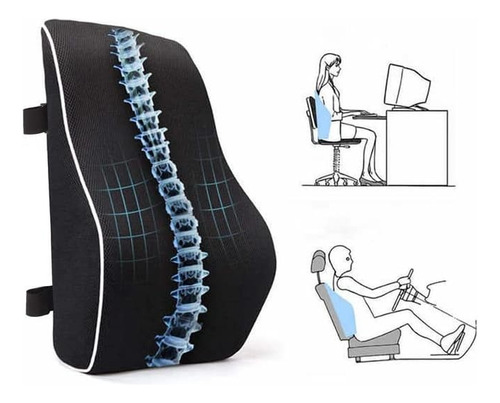 Soporte Lumbar Espuma De Memoria Almohada Lumbar Oficina