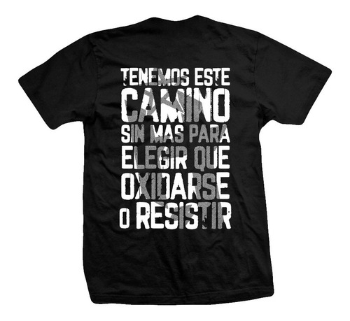Imagen 2 de 2 de Remera La H No Murio - Craneo Candente
