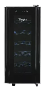 Cava De Vinos Whirlpool Wzc12a Capacidad 12 Botellas Negro 220 V